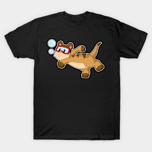 Meerkat Diver Swimming goggles T-Shirt